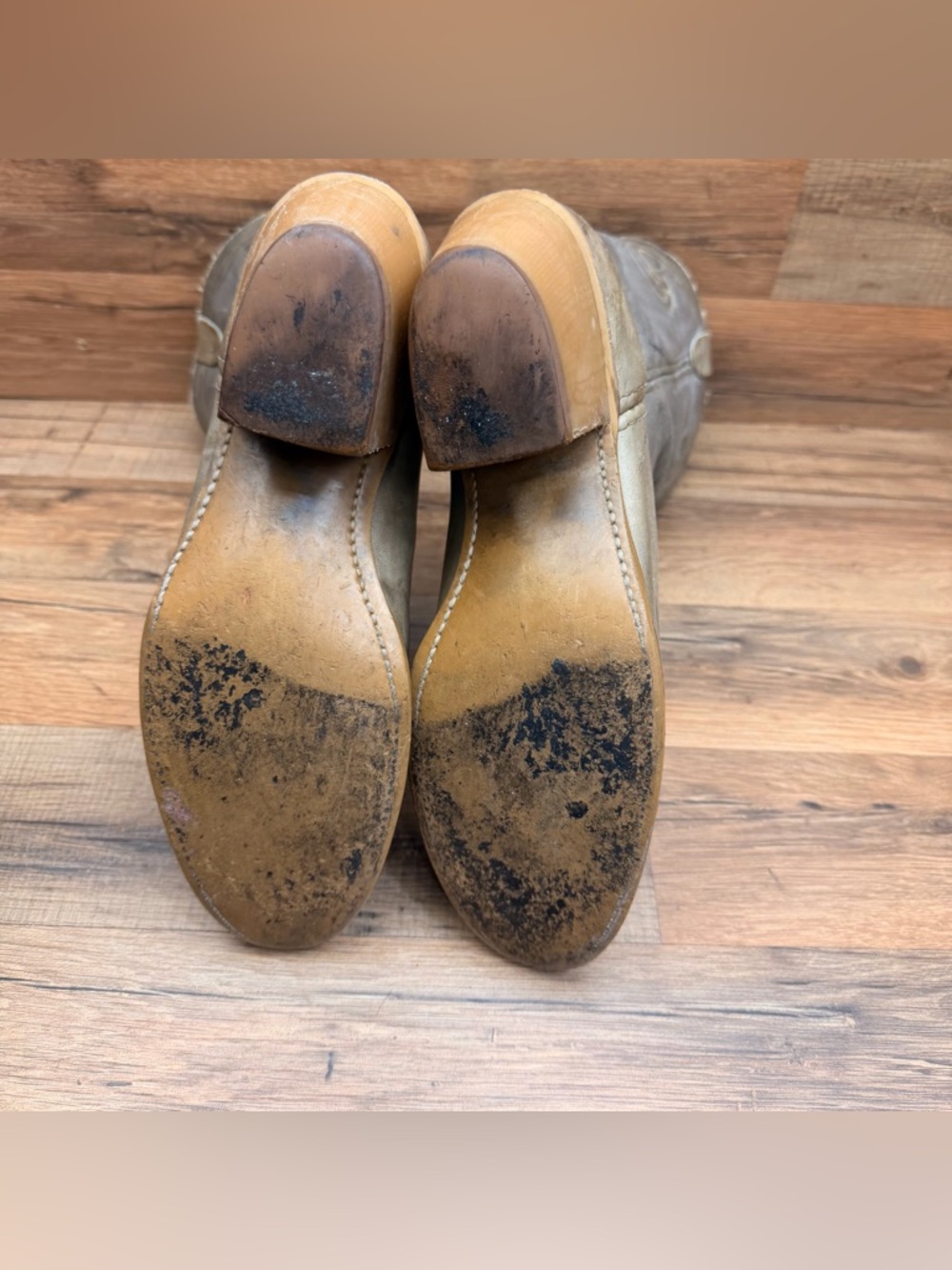 Texas Vintage Two Tone Gray Men's Size 9 Western Cowboy Boots Classic Gray - Picture 5 of 10